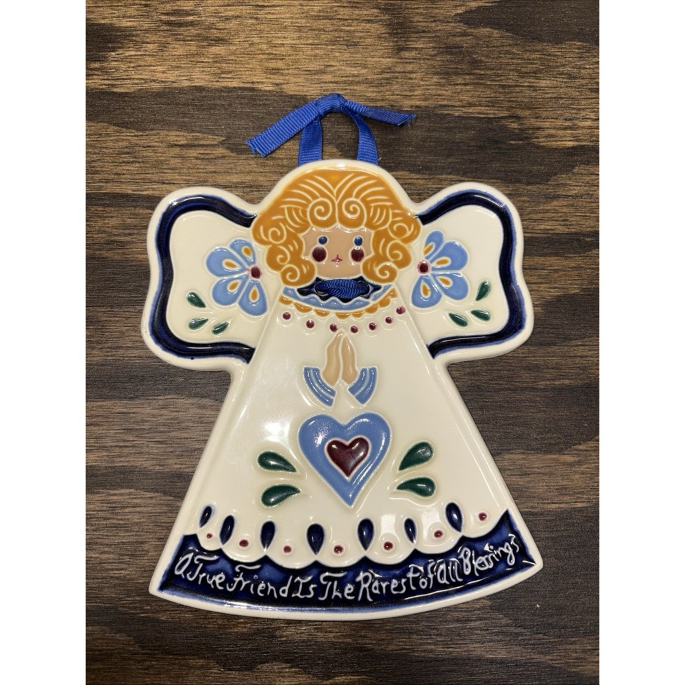 J Duban Designs A True Friend Is The Rarest Of A Blessings Ceramic Tile Angel